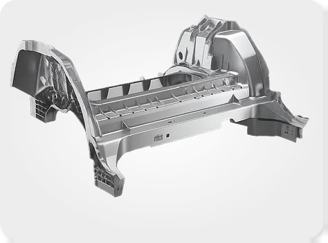 Integrated die-cast body component