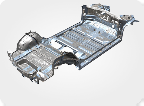 Load-bearing underbody platform