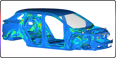 Body structural-performance simulation